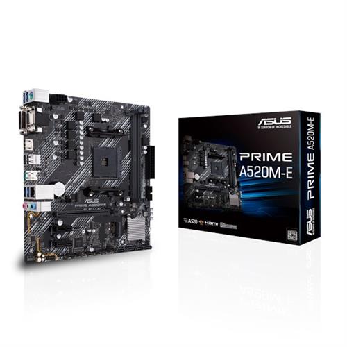 Placa Mãe Asus Prime A520M-E, Chipset A520, AMD AM4, mATX, DDR4