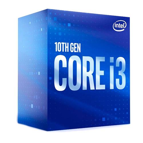 Processador Intel Core i3-10100, 3.6GHz (4.3GHz Turbo), 4-Core 8-Threads, Cache 6MB, LGA 1200