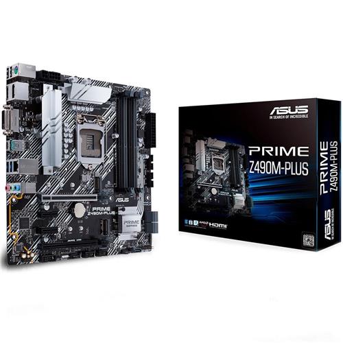 Placa Mãe Asus Prime Z490M-Plus, Chipset Z490, Intel LGA 1200, mATX, DDR4