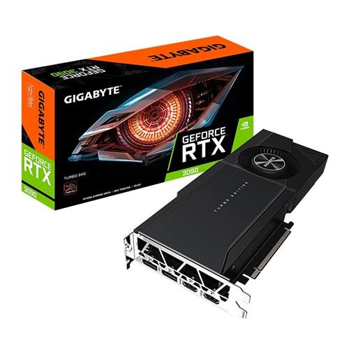 Placa de Vídeo Gigabyte GeForce RTX 3090 Turbo, 24GB, GDRR6X, 384-Bit, Preto