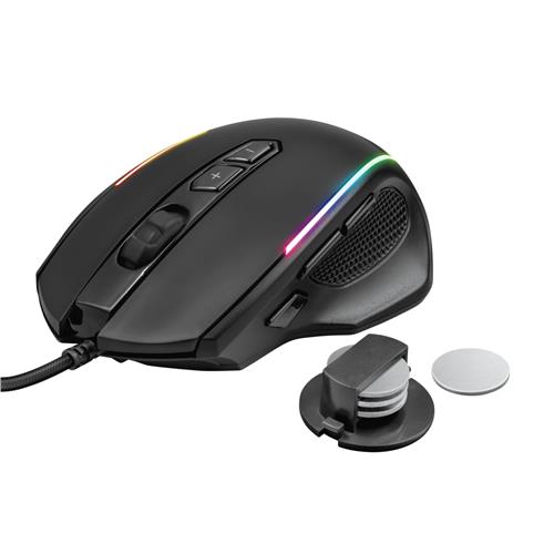 Mouse Gamer Trust GXT 165 Celox, RGB, 10000 DPI, 8 Botões Programáveis, USB, Preto