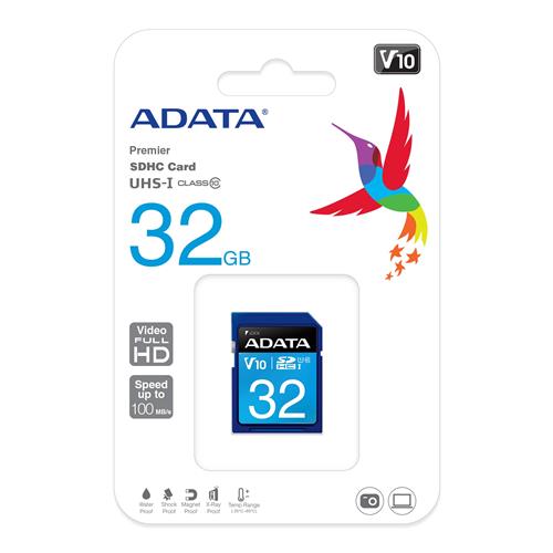 Cartão de Memória Adata Premier SDHC, 32GB, Classe 10
