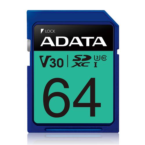 Cartão de Memória Adata Premier Pro SDXC, 64GB, Classe 10