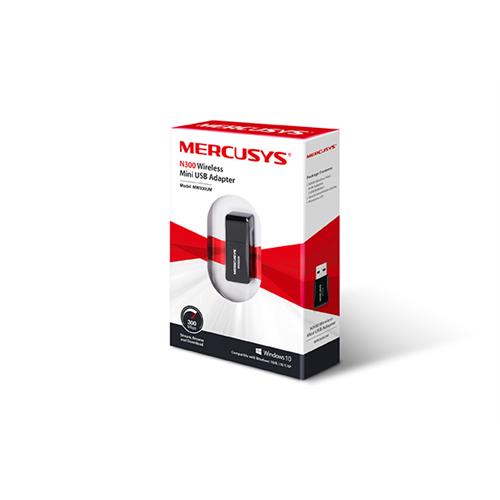 Mini Adaptador Mercusys USB Wireless MW300UM 300Mbps