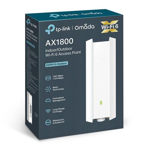 Access Point EAP610, AX1800 Outdoor, 802.11ac MU-MIMO, Wi-Fi 6, Dual Band, Branco