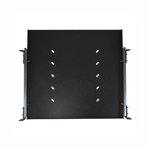 Bandeja Móvel Max Eletron, Padrão 19", 1U, 400?mm, Preta, Trilho Telescópico