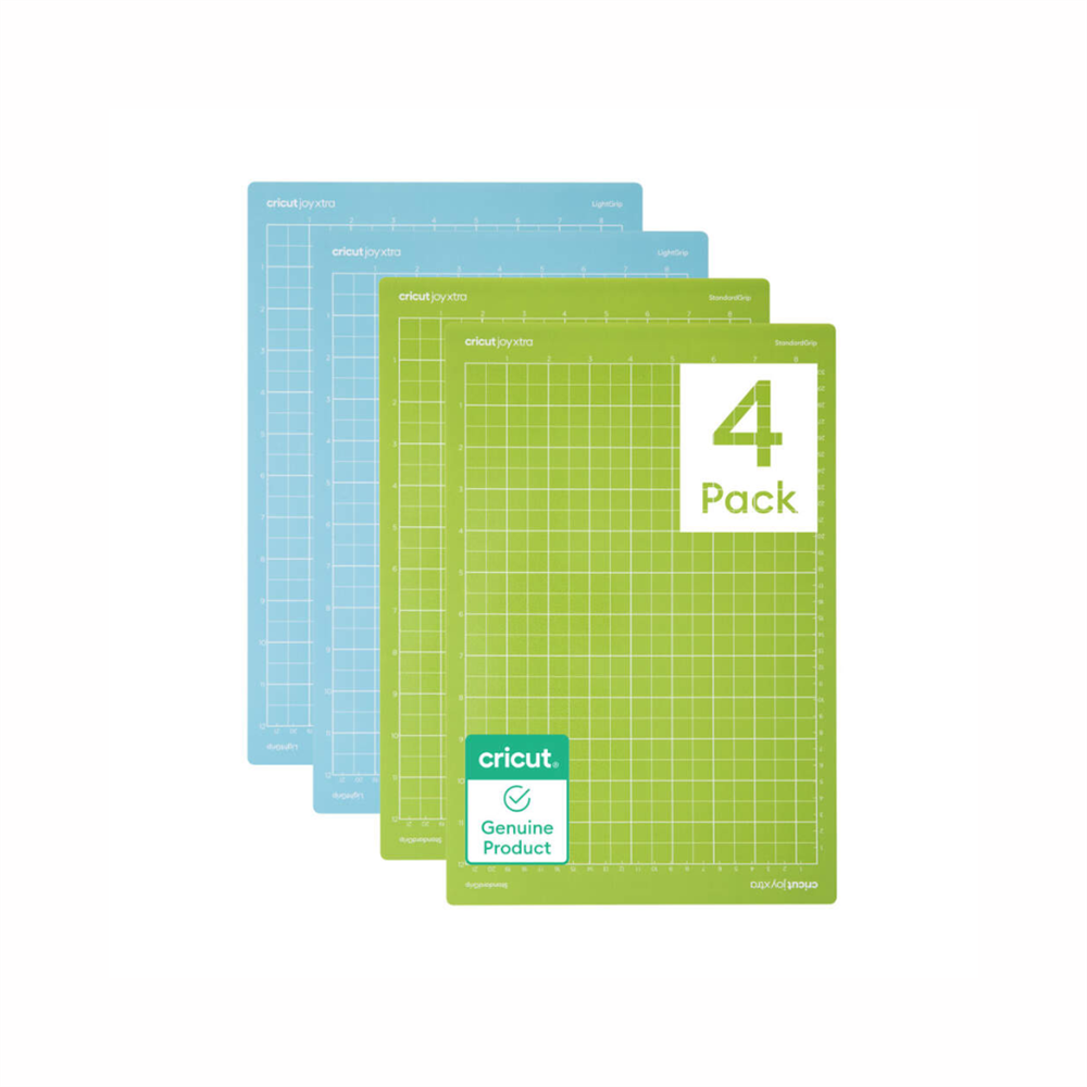 Cricut Base de Corte Pacote com 4 unidades para Joy Xtra, Aderência Leve e Padrão, 21,6 cm x 30,5 cm