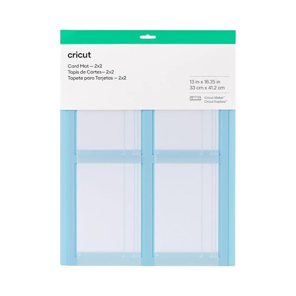 Base de Corte para Cartões Cricut Maker e Explore, Reutilizável, Antiderrapante, Azul