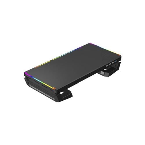 Suporte Para Monitor C3tech Bm-L100bk, RGB, Preto