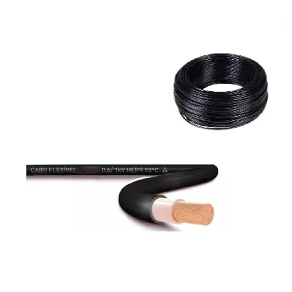 Cabo Flexível 1KV HEPR 90°C 35mm², 00049.024.002.2.23, Preto, Cobre, Isolação HEPR/PVC, Antichama