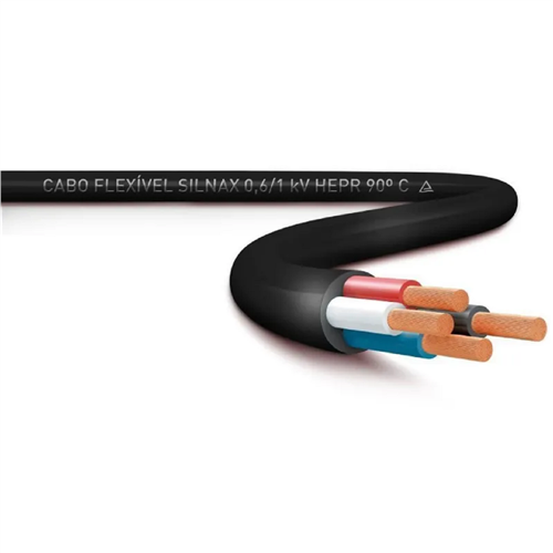 Cabo Flexivel 4x2,50 Preto Silnax 0,6/1kv Hepr 90c Sil