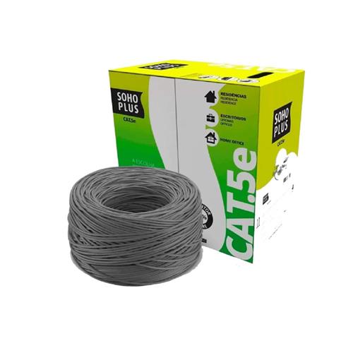 Cabo Lan CAT5E 4P Sohoplus 305M CMX Cinz