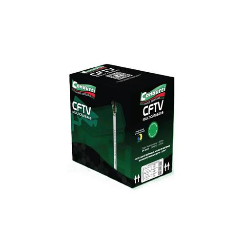 Cabo Multicâmeras, 4 Pares Condutti, 300 m, Branco