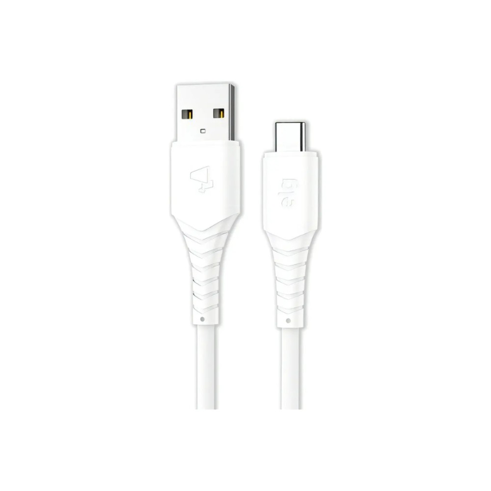 Cabo Micro USB ELG, 1.2m, PVC emborrachado, sincronização e recarga, Branco, M512W