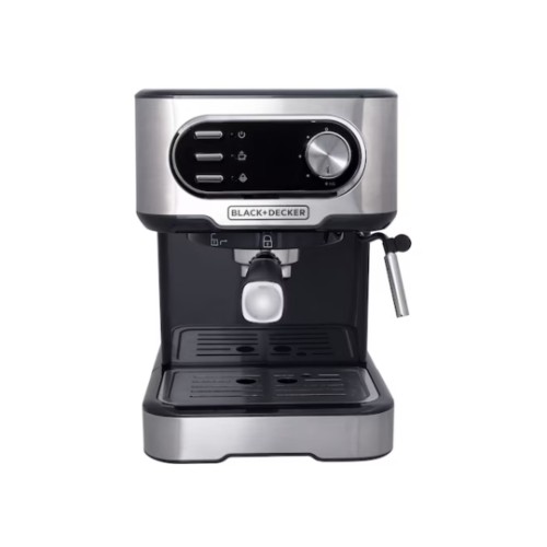 Cafeteira Espresso Multifunções Black+Decker, Gourmand Gris, CE1100G, 1100W, 20 Bar, 220V, Inox