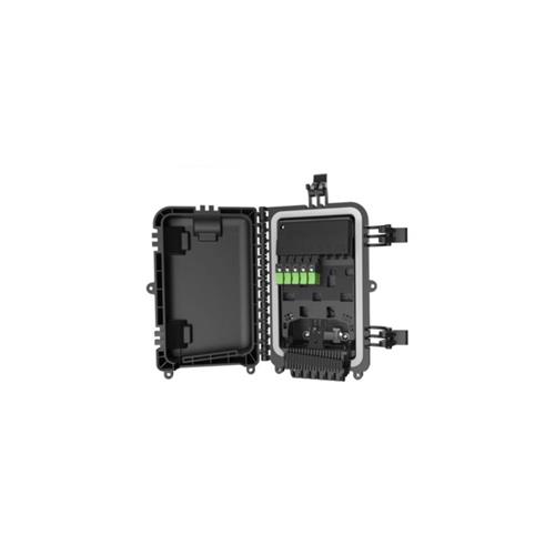 Caixa CTO Óptica Montada Fibracem, 1x8 Sc/Apc Nap Pop 16 (6.5 A 10), Com 9 Adaptadores Duplex