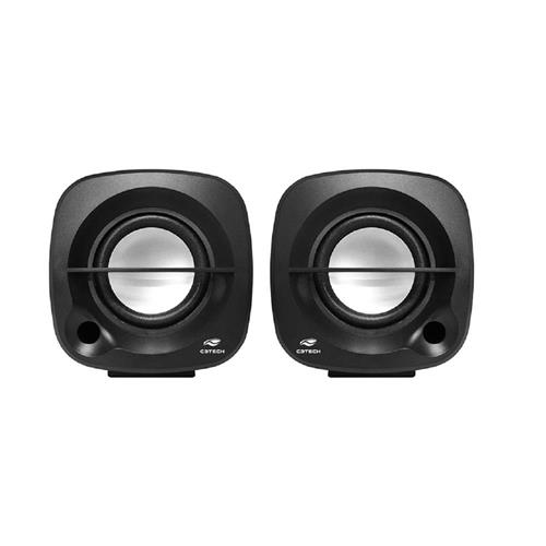 Caixa de Som C3Tech SP-303BK, Speaker 2.0, P2 3.5mm, USB, Preto