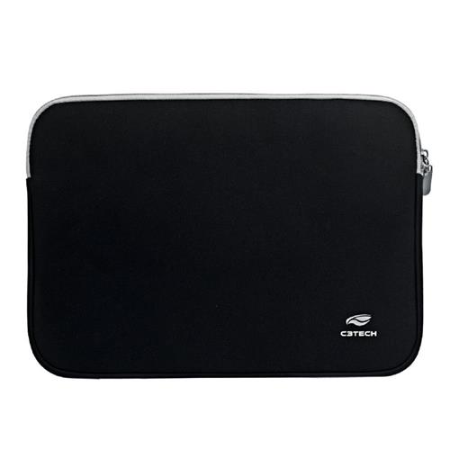 Capa para Notebook C3Tech SL-15BK até 15.6", com Zíper, Preto