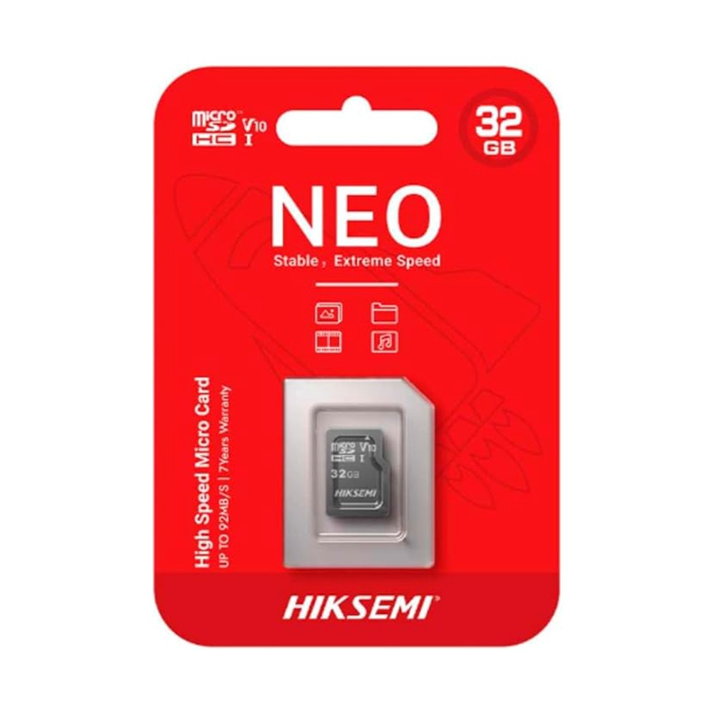 Cartão de Memória Hiksemi Micro SDHC I, 32GB, C1 Series, HS-TF-C1(STD)/32G