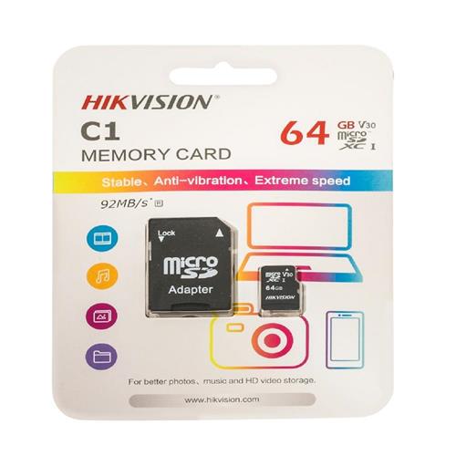 Cartão de Memória Hiksemi, 64GB, MicroSD, com Adaptador