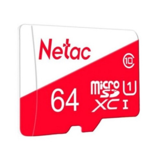 Cartão de Memória Netac 64GB, MicroSDXC, UHS-I U1, Class 10, P500 ECO