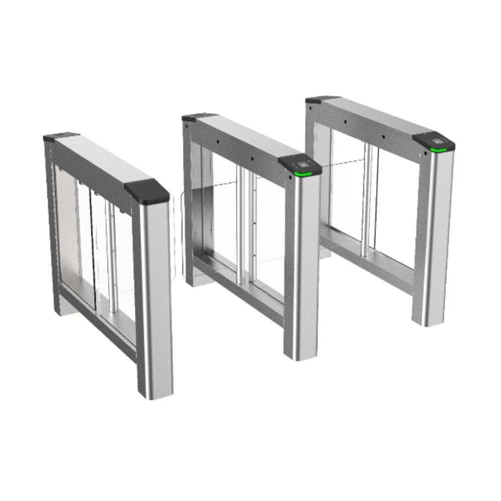Catraca Swing Hikvision, DS-K3B220LX-L/PG-DP65, Lado Esquerdo, 65cm, Controle de Acesso, 4 Sensores IR, Aço Inox
