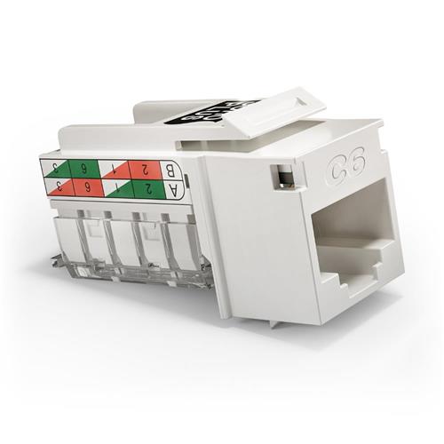 Conector Fêmea Sohoplus Cat6 T568A/B Branco