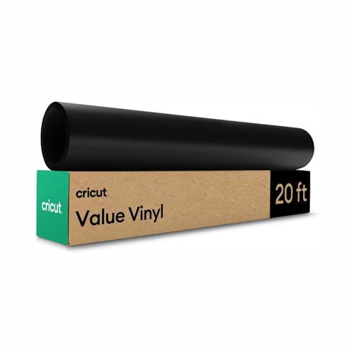 Cricut Value Vinil Permanente, Preto Fosco (30,5 cm x 6,1 m)