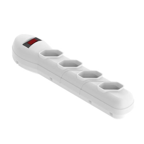 Filtro De Linha QFL4B 4 Tomadas Branco