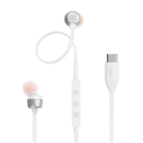 Fone de Ouvido JBL Tune 310C, USB-C, Pure Bass, In-ear, Branco