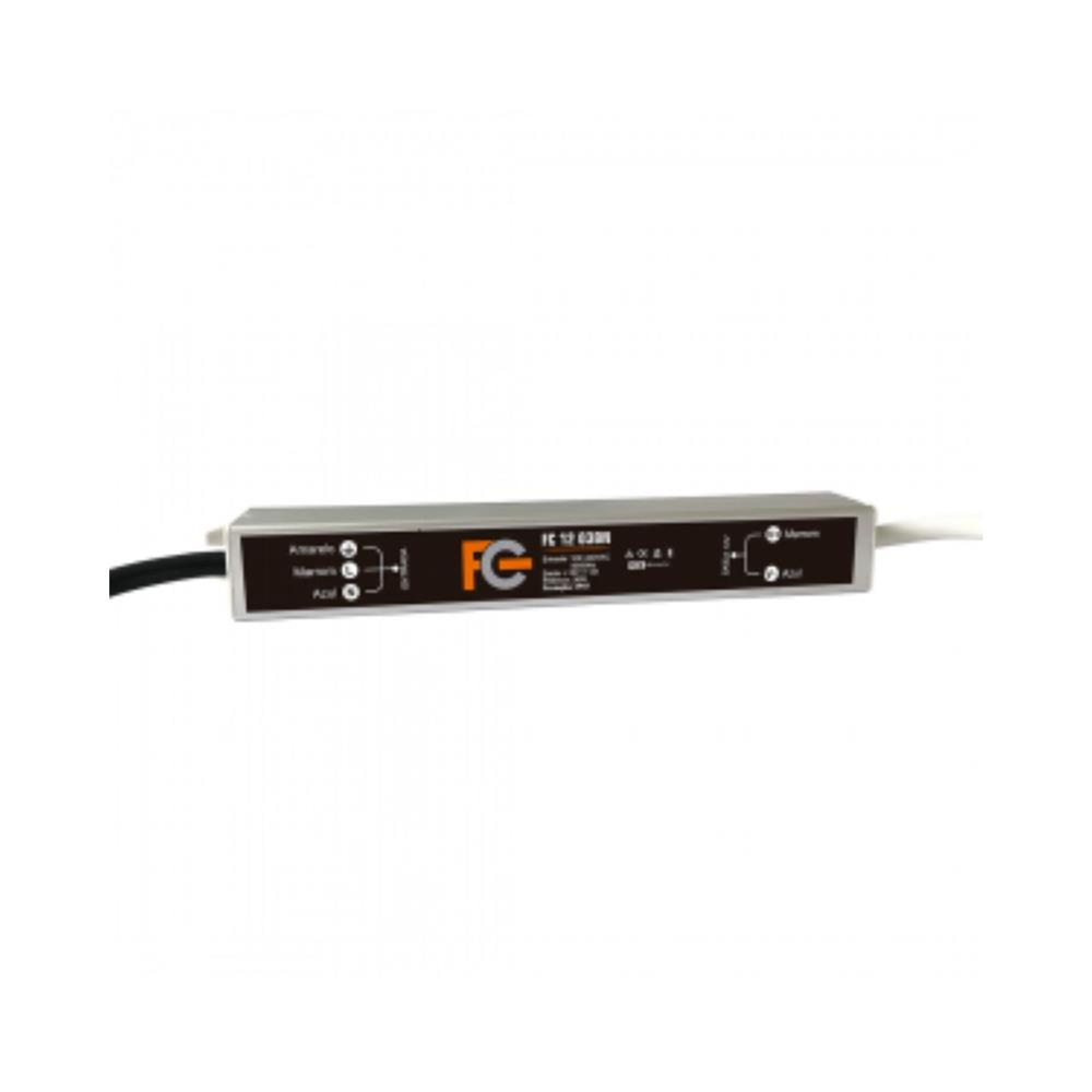 Fonte Blindada FC FC120BN, 12v, 3a, 36w, IP67