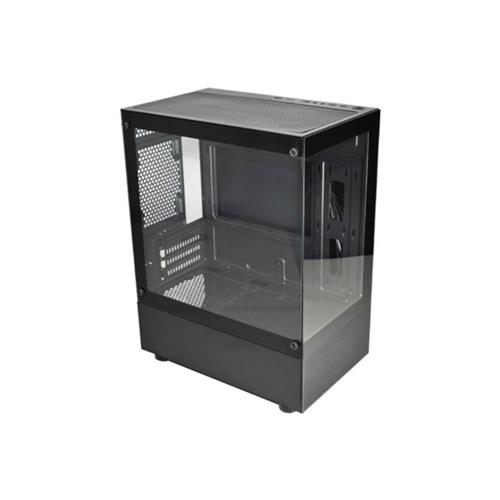 Gabinete Gamer K-MEX CG-01TW Aquario, Medusa, Micro ATX, Sem Fan, Preto