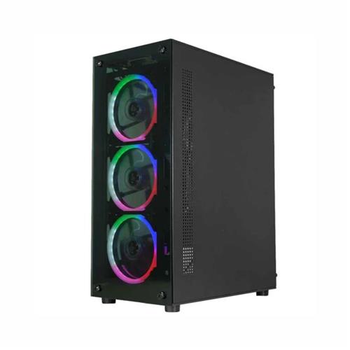 Gabinete Gamer K-mex CG-30C5, Mid Tower, Painel Lateral Vidro Temperado, USB 2.0, ATX/mATX/ITX, Preto