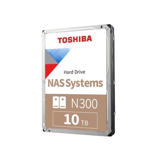 HD Interno NAS, 10TB, N300, SATA III, 7200 RPM, 512MB, 3.5", Toshiba HDWG71AXZSTA