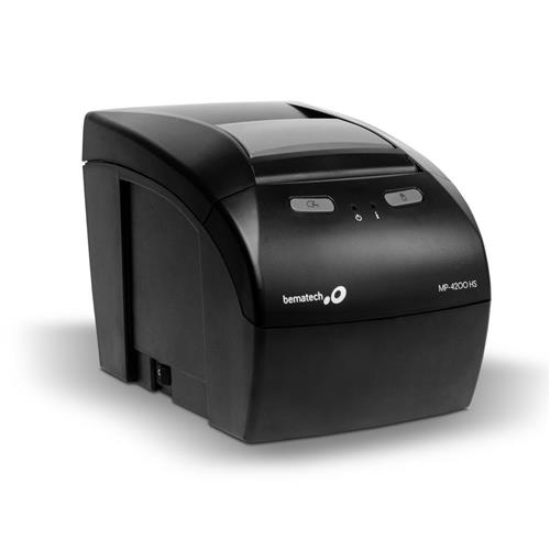 Impressora Térmica Não Fiscal Bematech MP4200 HS, Guilhotina, USB, Ethernet, Serial, Térmica Direta, Android, Linux, Windows, Preto