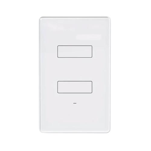 Interruptor AGL Touch Wi-Fi Smart, 2 Teclas, IP60, ABS, Timer, AGL Home, Branco