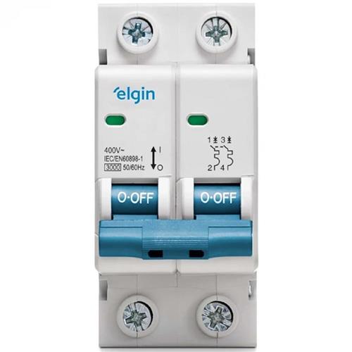 Mini Disjuntor  2 Polos 50a Elgin