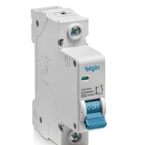 Mini Disjuntor Elgin Unipolar 25A Color Box