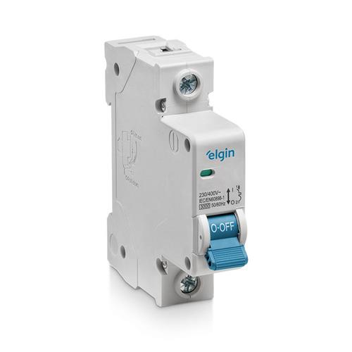 Mini Disjuntor Elgin Unipolar 50A Color Box