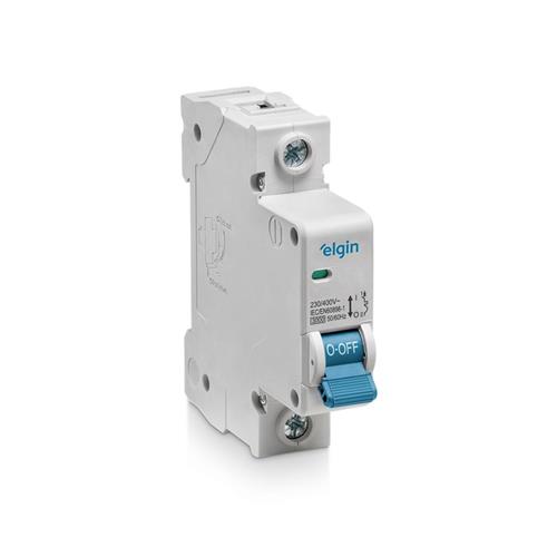 Disjuntor Elgin Mini,1 polo, 60A, IP20