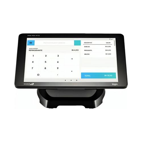 Mini PDV Touch Screen Elgin Mini PDV M10, Tela 10pol , Impressora Integrada, Preto