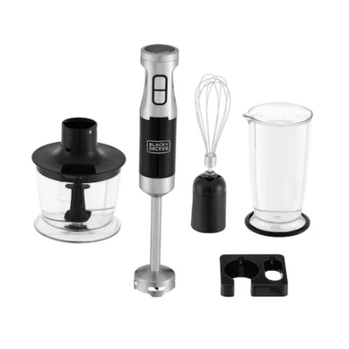 Mixer Vertical 3 em 1 Black+Decker, Fusion Mix MK600, 600W, 2 Velocidades, 220V, Preto e Inox