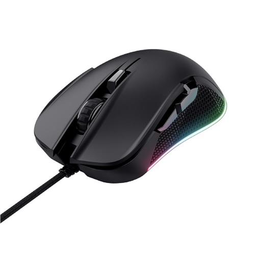 Mouse Gamer Trust GXT 922 Ybar, RGB, 7200 DPI, 6 Botões Programáveis, USB, Preto