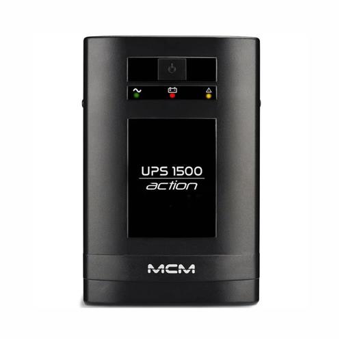 Nobreak MCM Action 1500 VA, 8 Tomadas Bivolt, Proteção Total, Preto