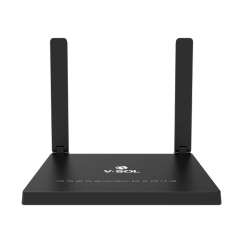 ONT XPON VSOL, HG3232AX30-H, Wi-Fi 6, AX3000, EasyMesh, Gigabit, Dual Band, Preta