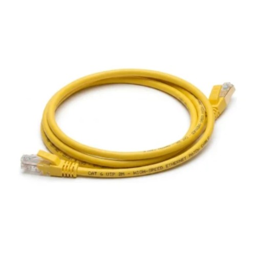 Cabo de Rede Prysmian Patch Cord CAT6, UUTP, LSZH, 24 AWG, RJ45, 1,5 Metros, Amarelo, 10718557