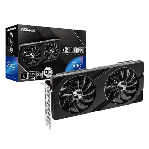 Placa de Vídeo ASRock Arc A580 Challenger OC, 8GB, GDDR6, 256-Bit, Preto