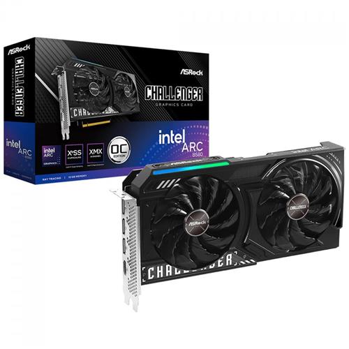 Placa De Vídeo ASRock Intel Arc B580 Challenger OC, 12GB, GDDR6, XeSS, Ray Tracing