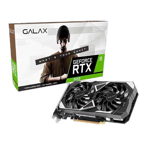Placa de Vídeo Galax GeForce RTX 3050 EX OC, 6GB, GDDR6, 96-Bit, Displayport, HDMI, DVI-D, PCIe, Preto