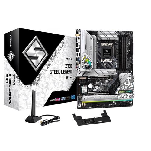 Placa Mãe ASRock Z790 Steel Legend WiFi, Chipset Z790, Intel LGA 1700, ATX, DDR5